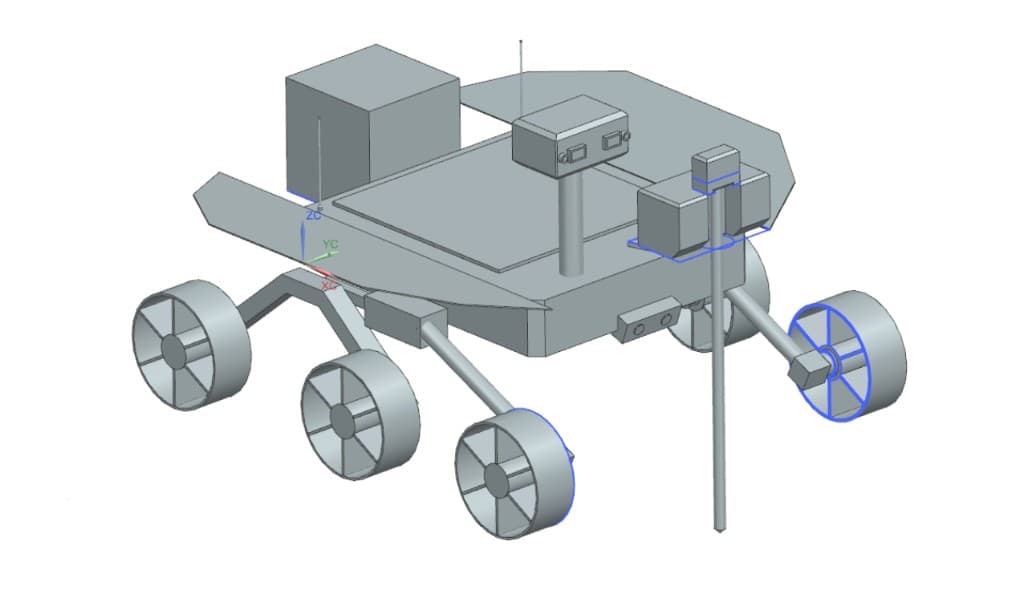 R.E.D. Rover — 3D Assembly — engineering drawing R.E.D._Rover_3D