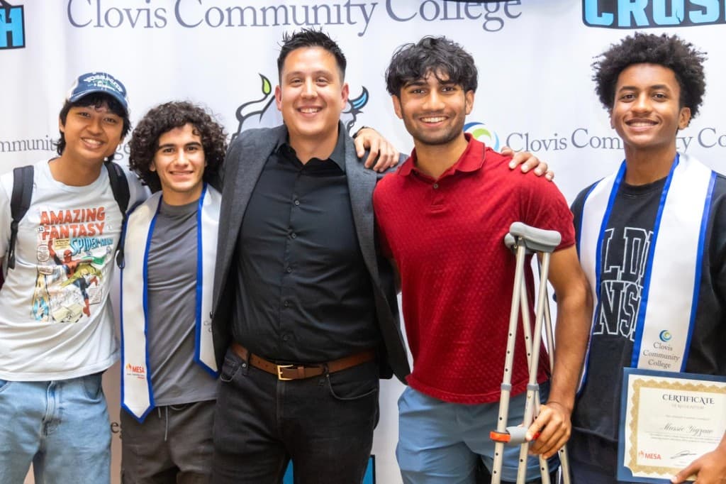 MESA group photo at Clovis Community College